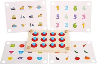 Monty Maestro Wooden Memory Chess Board Game-Random Designs Educational Board Games