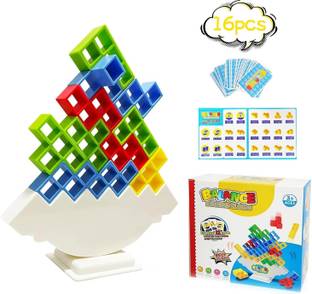 KITI KITTZ etra Tower Stacking Blocks Balance Game Tetris Game Swing Stack Educational Board Games