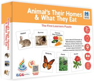zokato Animals Their Homes and What They EAT Board Games For Kids. Board Game Accessories