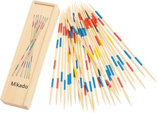 MARA BOMMAI (Pack of 2) Mikado Wooden 31 Pick-Up Sticks | Fun Family Indoor Board Game Board Game Accessories