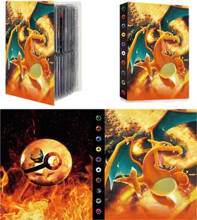 PATPAT Collector Album for 120 Poke-mon Cards Cartoon Prints Bag Poke-mon Cards Binder Party & Fun Board Game