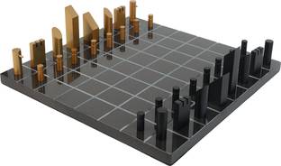 Antalya Homes Luxury Marble Chess Board Game Set With Aluminum Chess Pieces | Indoor Games Strategy & War Board Game
