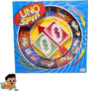 Zuuluzrs New Version Of Fun With Uno Spin card game for Family Party & Fun Board Game