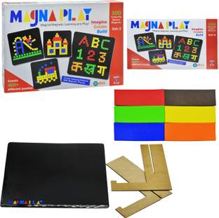 Ekta Magna Play Set - 3 Magical Magnetic Play N Learn Party & Fun Board Game