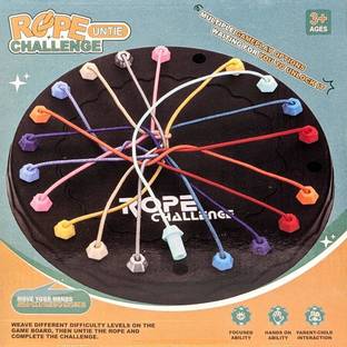 Toyora Rope Untying Challenge, Brainy Knots, Puzzle Toy, Kids, Family Educational Board Games