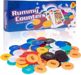 zokato Rummy Counters 96 counters pack Party & Fun Games Board Game Board Game Accessories