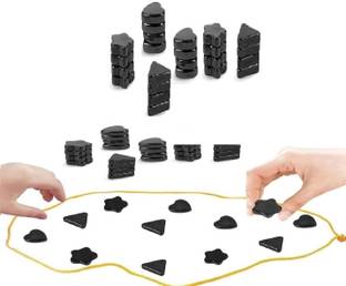 Tantasy Magnetic Board Game for Kids - 24 Magnets and magnetic battle chess set Educational Board Games