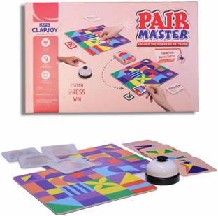 Clapjoy Pair Master Game Shapes Matching Puzzle Clothes Matching Shape Toy for Kids Party & Fun Board Game