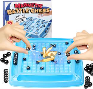 WISHKEY Multiplayer Magnetic Chess Strategic Board Puzzle Game with 20 Pcs Magnetic Ball Party & Fun Board Game