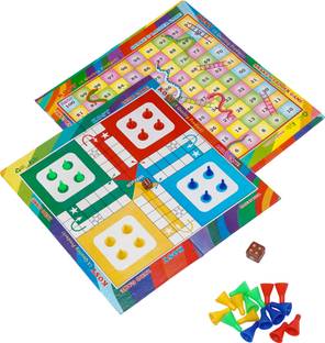 KOSY 2 in 1 Board Games Ludo & Snake and Ladder Sets for Kids & Family Party & Fun Board Game
