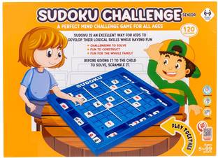 zokato Sudoku Challenge Senior Number Puzzle Game (81 Pieces) for Kids Board Game Accessories