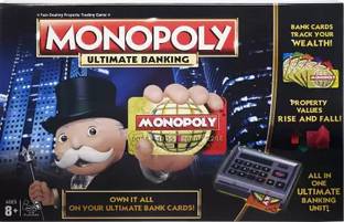 जोलरी Monopoly Ultimate Banking Edition, Electronic Banking Unit-Cashless Gameplay बोर्ड गेम