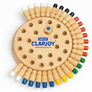 Clapjoy Wooden Memory Chess Game Educational Board Games