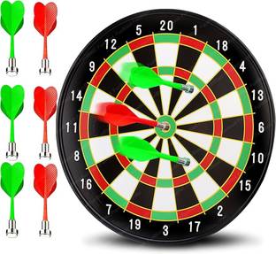 Shivalik Enterprises Premium Magnetic Dartboard 13 Inchs with 6 darts Dart Board Game