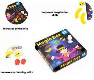 zokato Magic Box 25 Tricks for Kids Magic Tricks Party Game Party & Fun Games Board Game Accessories