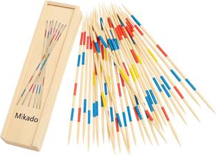 MARA BOMMAI (Pack of 2) Mikado Wooden 31 Pick-Up Sticks | Fun Family Indoor Board Game Board Game Accessories