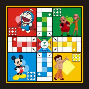 AS Ludo Chess 2 in 1 Board Game With One Set OF Ludo Coins + Dice & Chess Coins Board Game Accessories