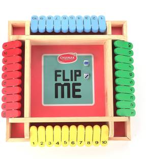 333MART Shut The Box Dice Game, Classic Flip Me Multiplayer Game Improving Math For Kids Educational Board Games