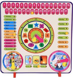 VMTS Calender Clock Puzzle Educational Board Games
