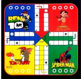 GJSHOP Ludo and Snake and Ladder Board Game, 1 Feet Play Board , Ludo Game Party & Fun Board Game