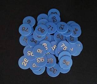 JANMESH ENTERPRISES plastic numerical token/coins ( 1 to 100 ) number coins Educational Board Games