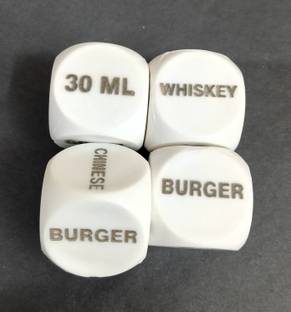 MOREL FOOD DECIDER DICE , GAME PUNISHMENT DECIDER DICE , HARD DRINK DECIDER DICE Party & Fun Board Game