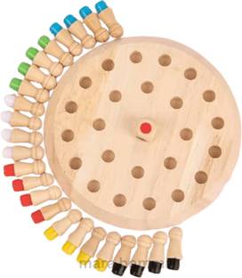 MARA BOMMAI Matching Games, Wooden Memory Match Stick Chess Game, Colorful Memory Chess, Board Game Accessories