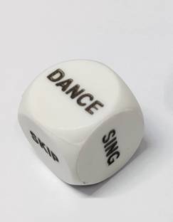 MOREL PLASTIC GAME DICE FOR GAME PARTY DANCE, TRUTH, DARE, SING, ACTING SKIP 6 SIDE Party & Fun Board Game