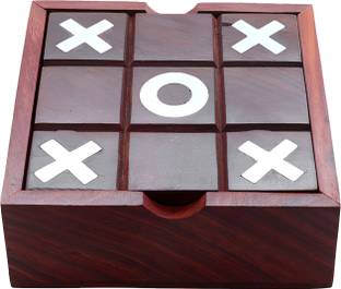 क्लोबेरी Wooden Tic Tae Toe Game बोर्ड गेम