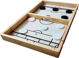 hinati Fastest Finger String hockey Slingshot Puck Game with smooth surface Air Hockey Board Game