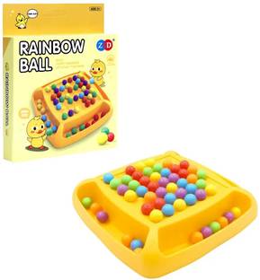 CrazyBuy Creative Wonderful Rainbow Ball Board Game 48 Balls Great Gift Kids Boy & Girls Party & Fun Board Game