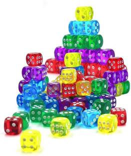 Brightstar Pack of 30 DICE Six Sided D6 Dice for Playing Board Game and Poker Chip Set Game Board Game Accessories
