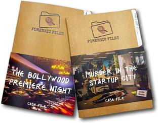 Forensic Files The Bollywood Premiere Night & Murder in The Startup City-Mystery Game Combo, Party & Fun Board Game