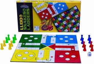 Parksons 2 in 1 - Snakes & Ladder and Ludo Dart Board Board Game
