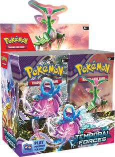 MOONZA Pokémoon TCG: Scarlet & Violet-Temporal Forces Booster Display Box (36 Packs) Word Games