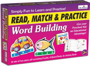 Creatives Read, Match & Practice Word Building 3 in 1 Word Games