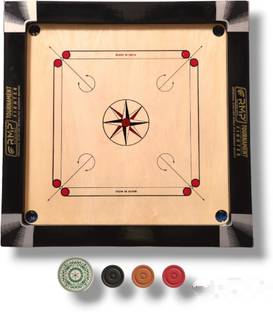 RMP Champion 36 Inch Carrom Board – With Coins, Striker & Boric Powder for Adults 70 cm Carrom Board