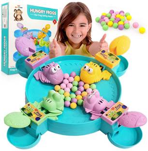 BVM Hungry Frog Indoor Game for Kids Family Board Game Frog Toys for Kids Activity Educational Board Games