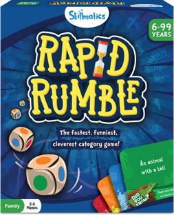 Skillmatics Board Game Rapid Rumble, Family Card Game for Kids, Teens, Adults Ages 6 & up Educational Board Games
