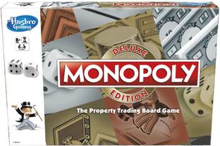 Monopoly Deluxe Edition For Families And Kids 8 and up Money & Assets Board Game