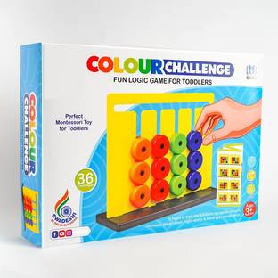 zokato Color Challenge Board Game Multicolor - 36 Challenges Educational Board Games