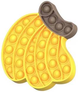 Healthify Push popit Bubble Fidget Toy Banana shape Board Game Accessories