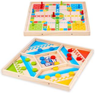 PATPAT 2 in 1 Sling Puck Board Game & Dice Game, Fastest Finger First Board Games Party & Fun Board Game