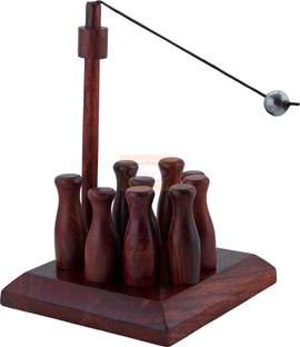 ORTUS Bar Skittles Game Wooden Toys Artisan Handcrafted Gifts From India Party & Fun Board Game
