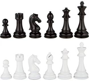 Koel Super Strong Solid Big Size Chess Set of 32 Plastic Chess Pieces 12 cm Chess Board
