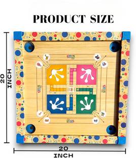 unick RK carrom board with extra fun in 20 inch board for children 5.2 cm Carrom Board