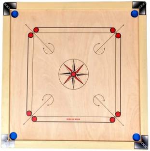 Sainik sports 32 Inch Carrom Board with Heavy Ply 2 cm Carrom Board