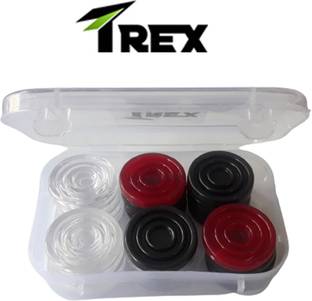 Trex Crystal Fibre carrom coins set Carrom Pawns
