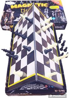 De Beste MAGNETIC CHESS AND 50 CLUB GAMES COMBO Party & Fun Board Game