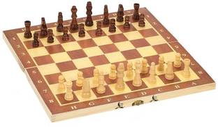 Koel Wooden Folding Chess Set & Chess Pieces 30 cm Chess Board